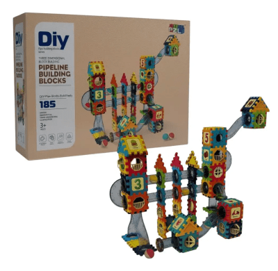 P/24 JUEGO DE BLOQUES CONSTRUCCION 185PCS