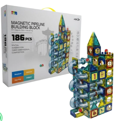 P/12 JUEGO DE BLOQUES MAGNETICOS 186PCS1