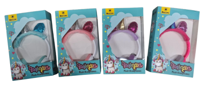 P/40 AUDIFONO CON CABLE UNICORNIO PLUSH