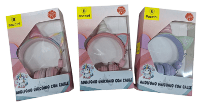 P/40 AUDIFONO UNICORNIO CON CABLE