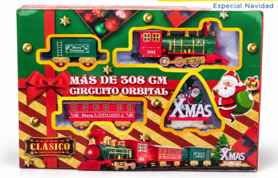 P/18 TREN NAVIDEÑO 14PZS 308CM