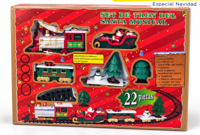 P/18 TREN NAVIDEÑO 22 PZAS