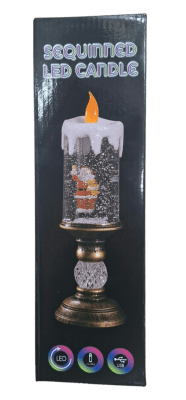 P/24 VELA DECORATIVA NAVIDEÑA