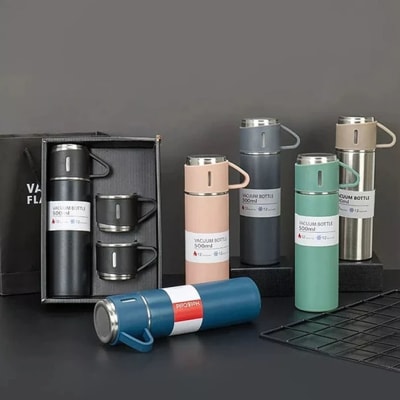 (P24) SET TERMO CON TAZAS NEGRO