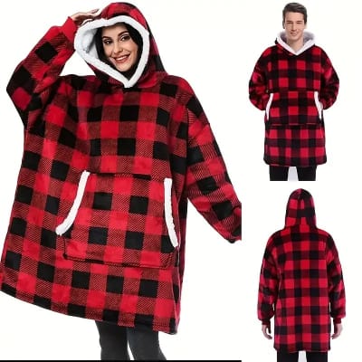 POLERON SHERPA CON DISEÑO A CUADROS2