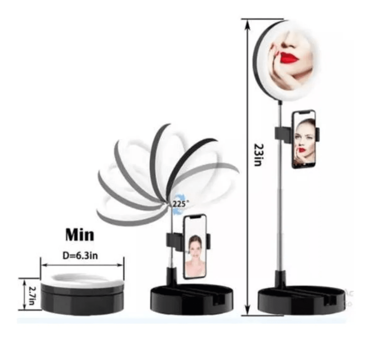 ARO DE LUZ LED ESPEJO SELFIE5