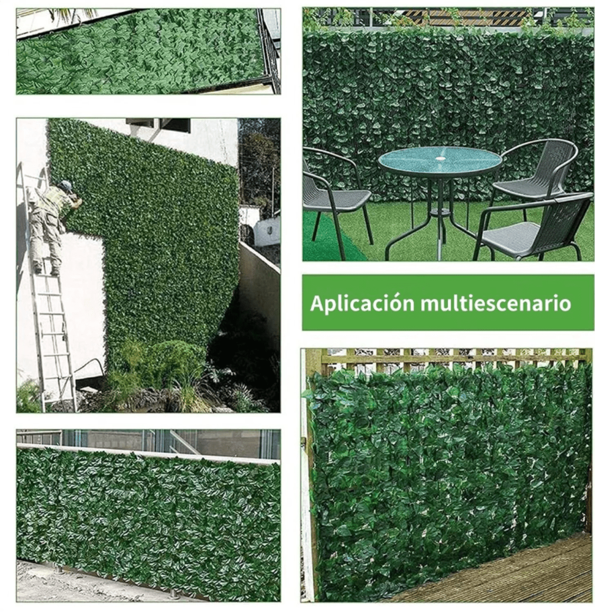 MALLA DE HOJAS PARA MURO 300X100CM2