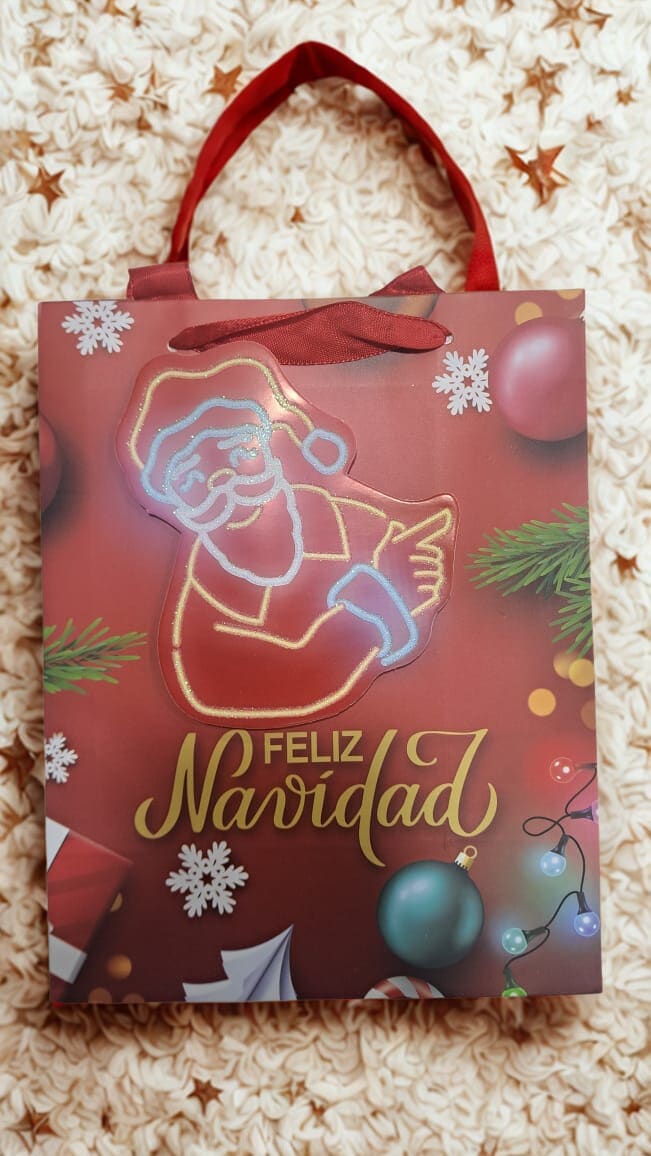 PACK 10 BOLSAS REGALO NAVIDEÑA 23X103