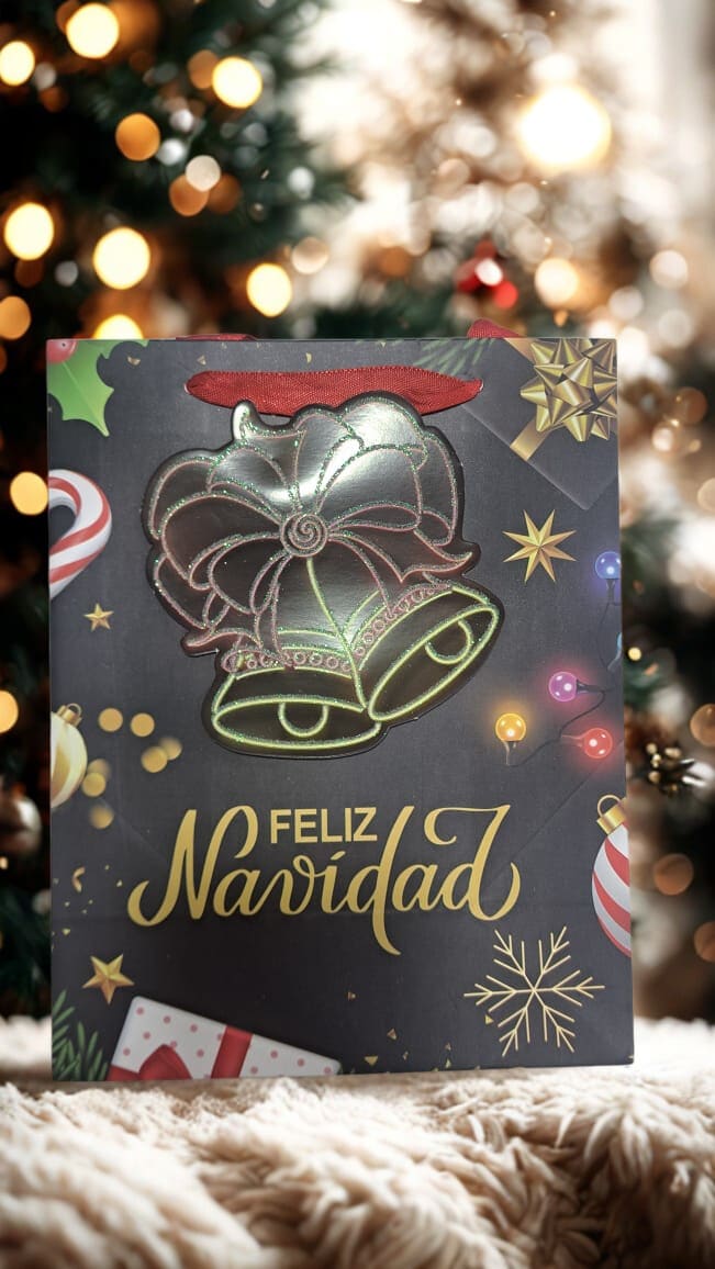 PACK 10 BOLSAS REGALO NAVIDEÑA 23X104