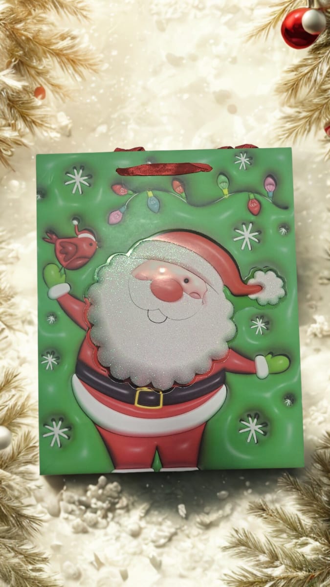 PACK 10 BOLSAS REGALO NAVIDEÑA 32X102