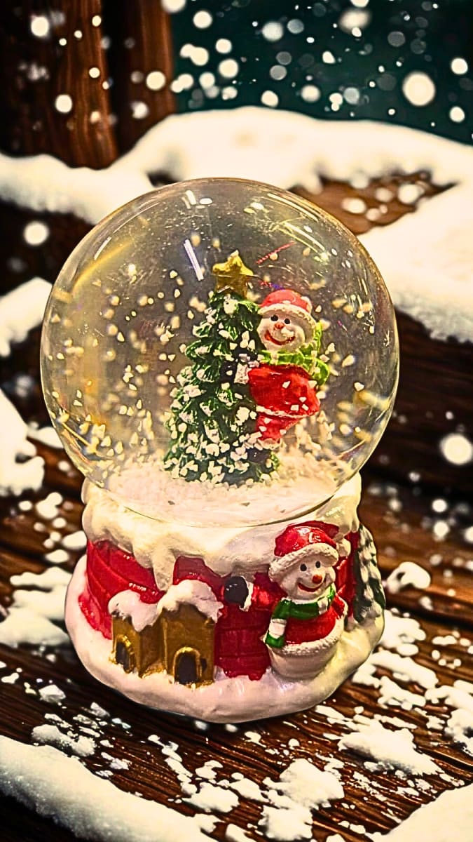 BOLA DE NIEVE PAPA NOEL PEQUEÑA4