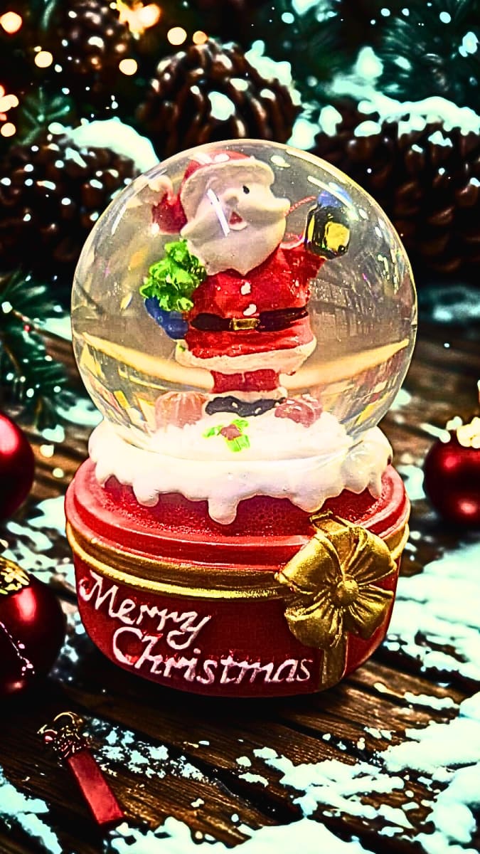 BOLA DE NIEVE PAPA NOEL PEQUEÑA5