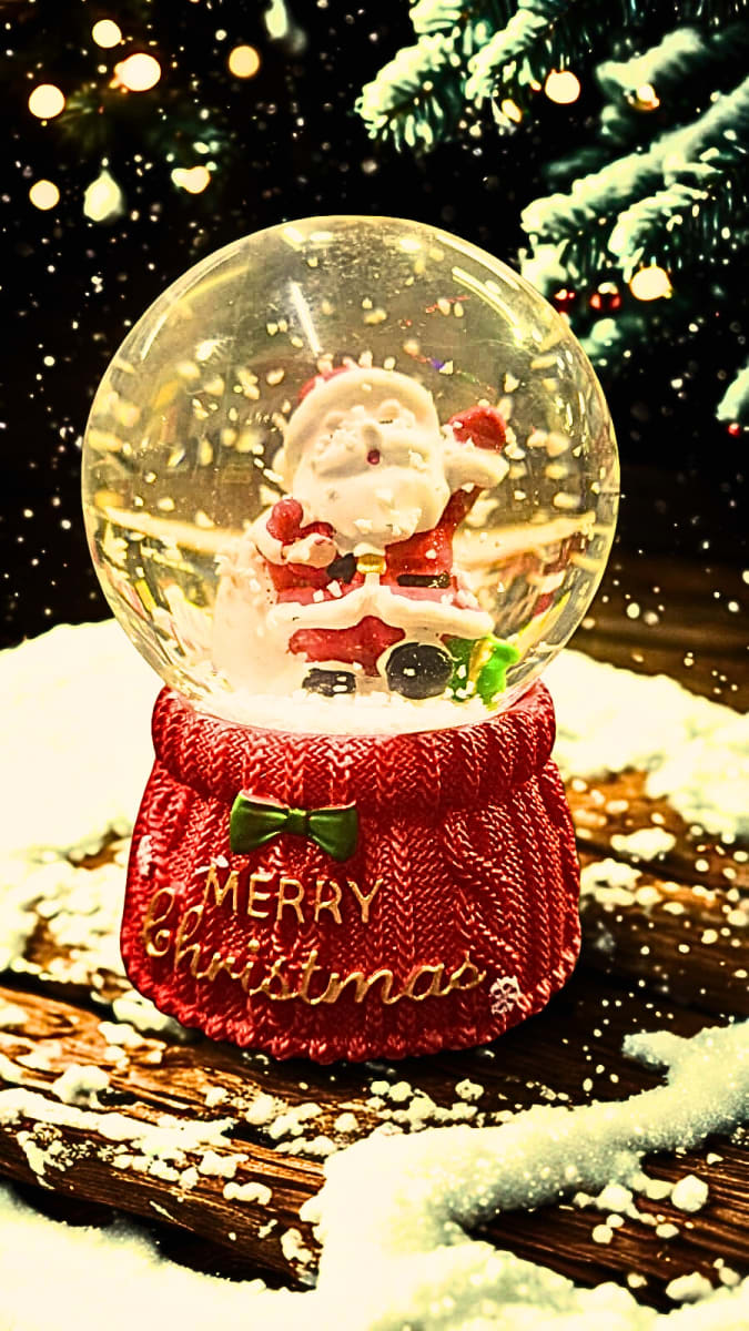 BOLA DE NIEVE PAPA NOEL PEQUEÑA8