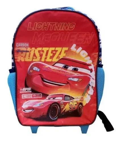 MOCHILA RAYO MCQUEEN CON RUEDAS 0