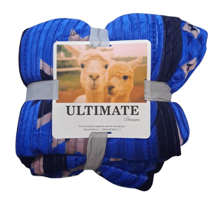 FRAZADA 2 PLAZAS CON DISEÑO 0