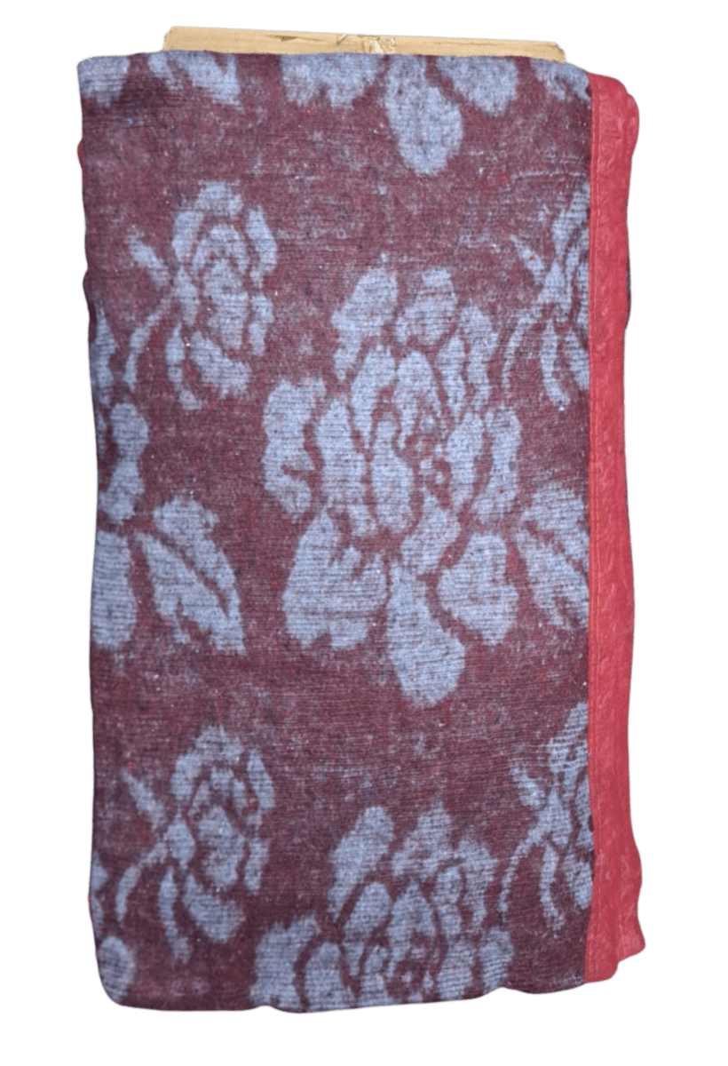 FRAZADA 2 PLAZA CON FLORES3