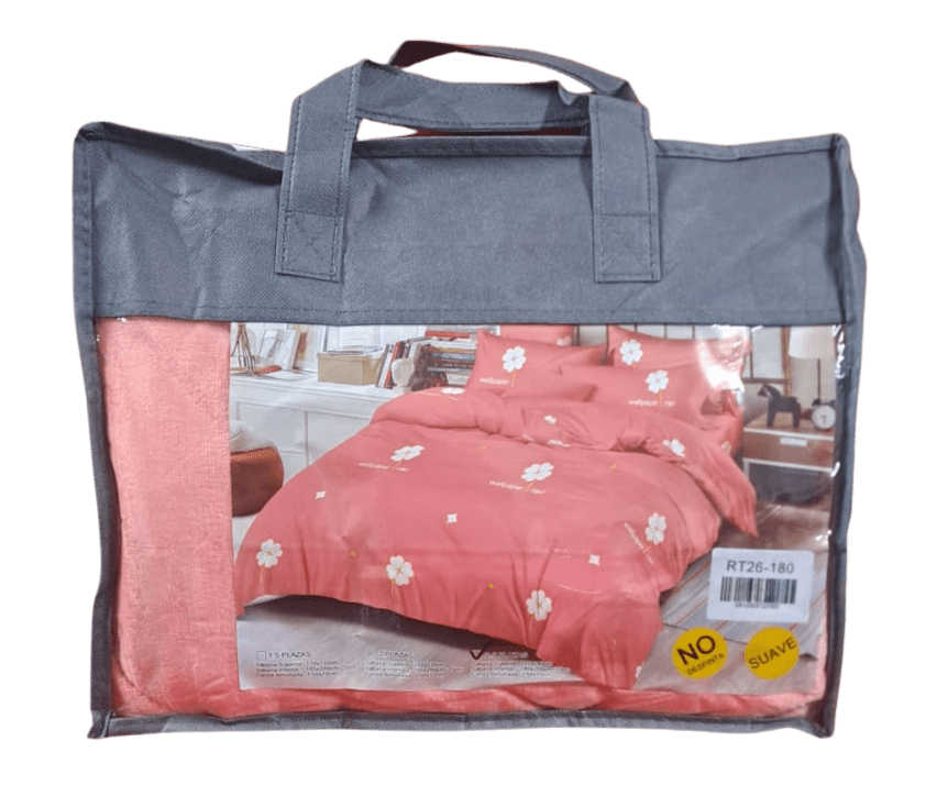 SABANA PLUSH CON DISEÑO 2.5 PLAZA4