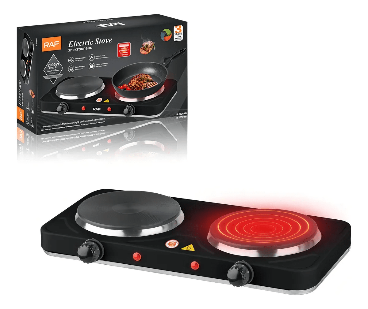 COCINA ELECTRICA DOBLE PLATO 0