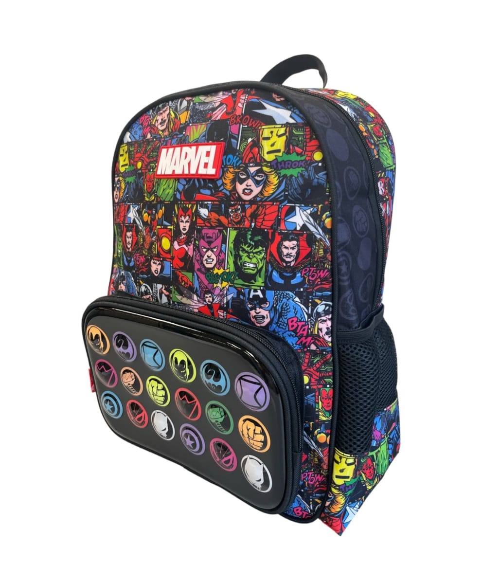 MOCHILA MARVEL BOTONES3