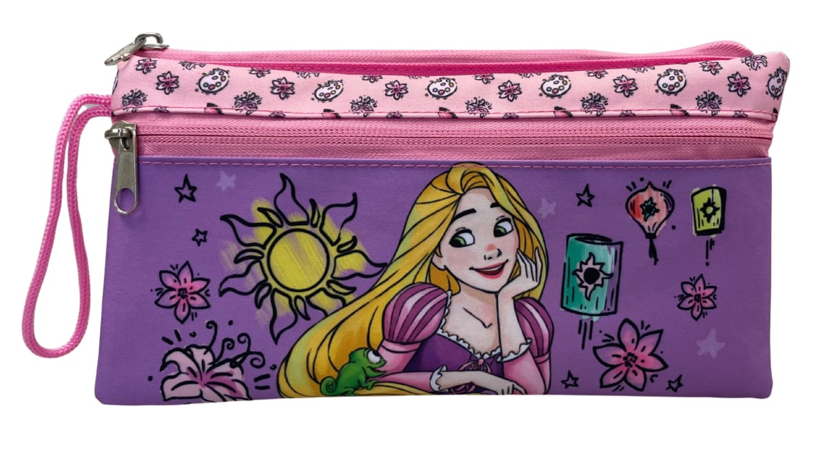 ESTUCHE DOBLE CIERRE PRINCESAS 2 DISEÑOS2