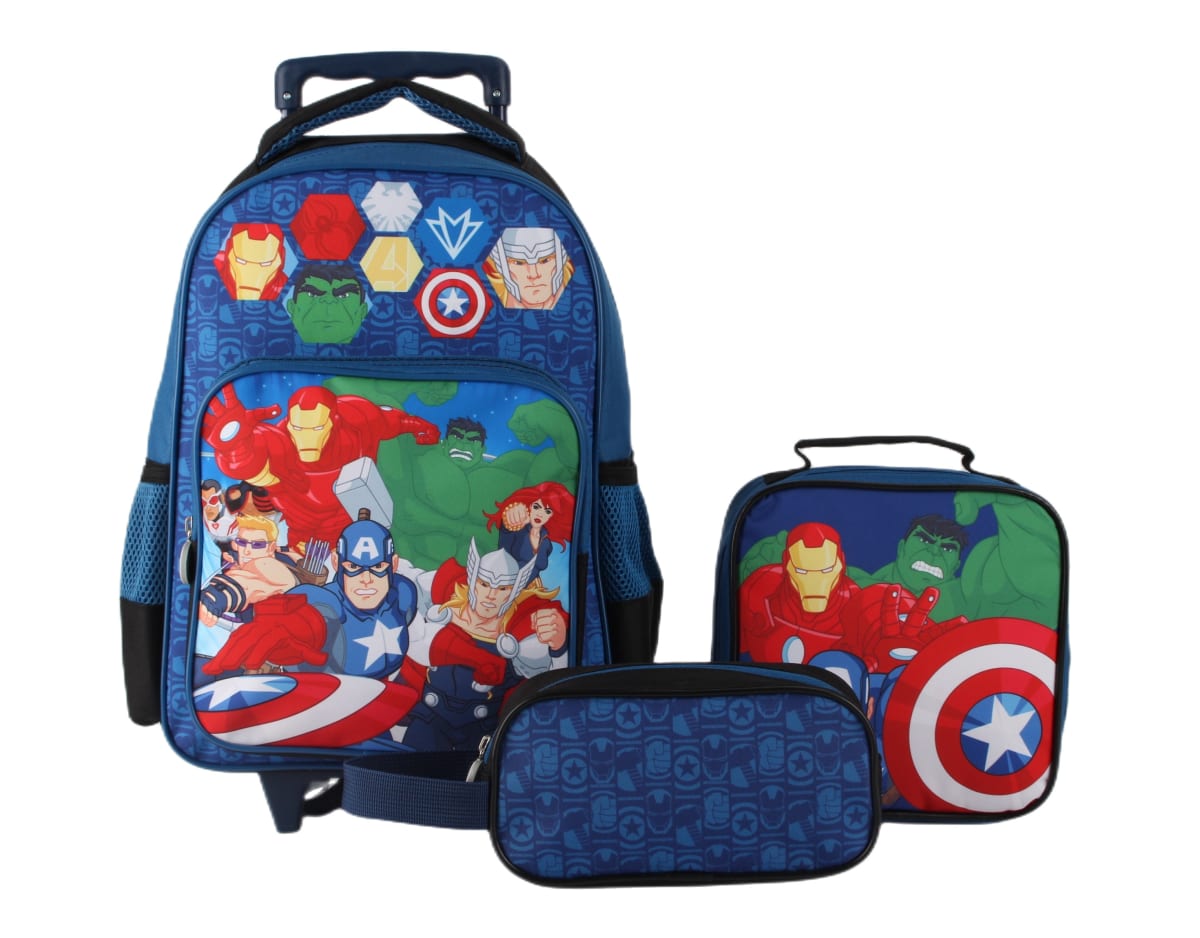 SET PROMO BTS 3 PIEZAS MOCHILA 15 AVENGER18