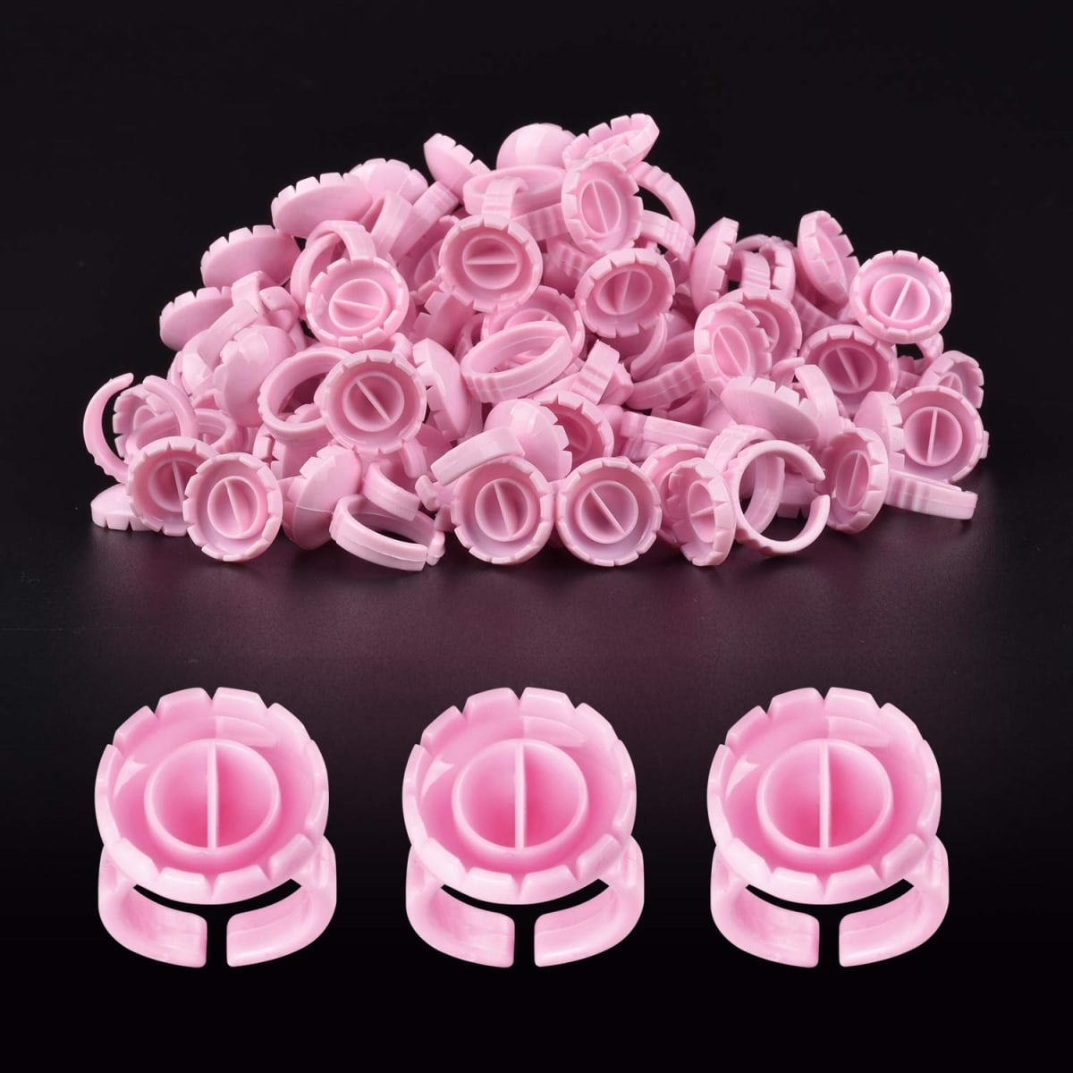 ANILLO PARA PEGAMENTO DE PESTAÑA 100 PCS2
