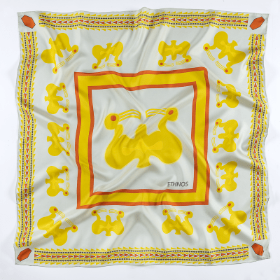 PAÑUELO 100% SEDA NATURAL MANUTARA LTGREY