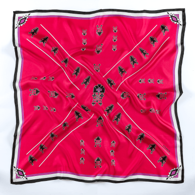 PAÑUELO 100% SEDA NATURAL LUKUTUWE ORCH