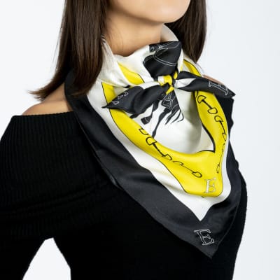 PAÑUELO 100% SEDA NATURAL APEROS BRWH