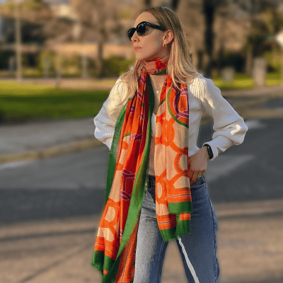 ECHARPE CABALLO  ROLLING  100% LANA AUSTRALIANA1