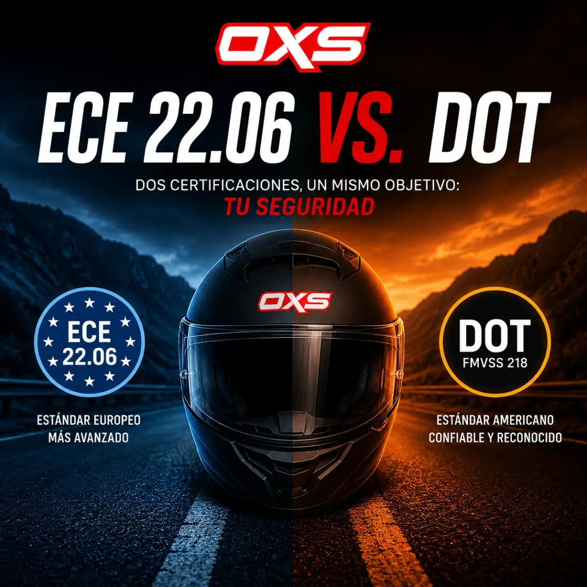 ECE 22.06 vs. DOT: diferencias, seguridad y cómo elegir un casco certificado
