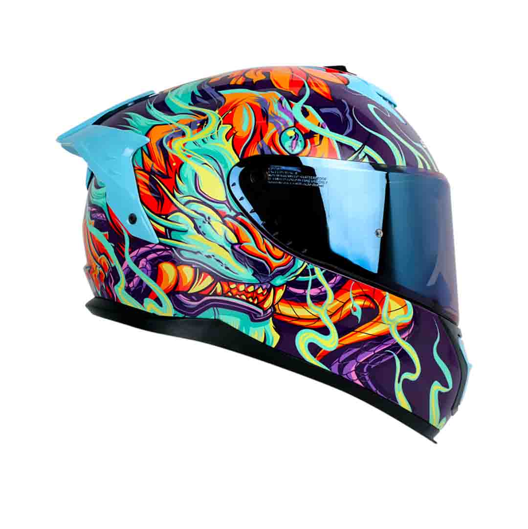 Casco moto Shaft pro 610dv evo fire thunder mr OXS