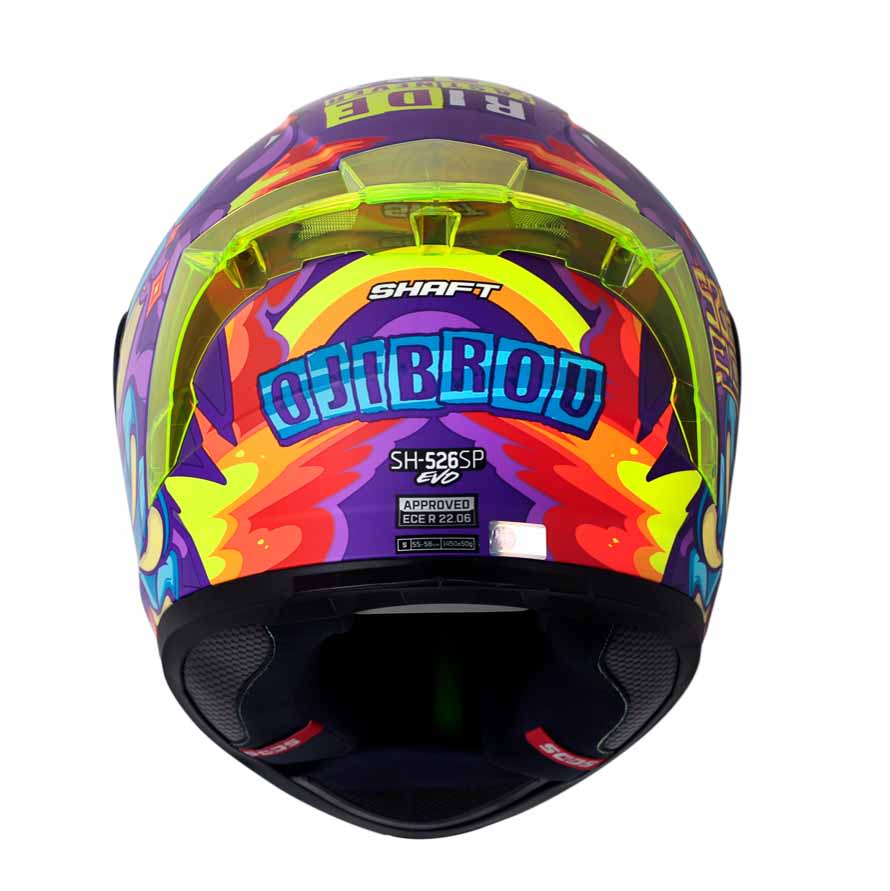 CASCO MOTO SHAFT 526SP EVO OJIBROU MORADO INTEGRAL | OXS