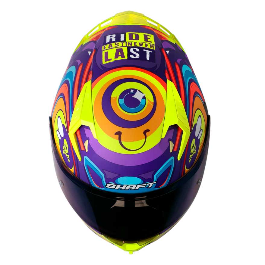 CASCO MOTO SHAFT 526SP EVO OJIBROU MORADO INTEGRAL | OXS
