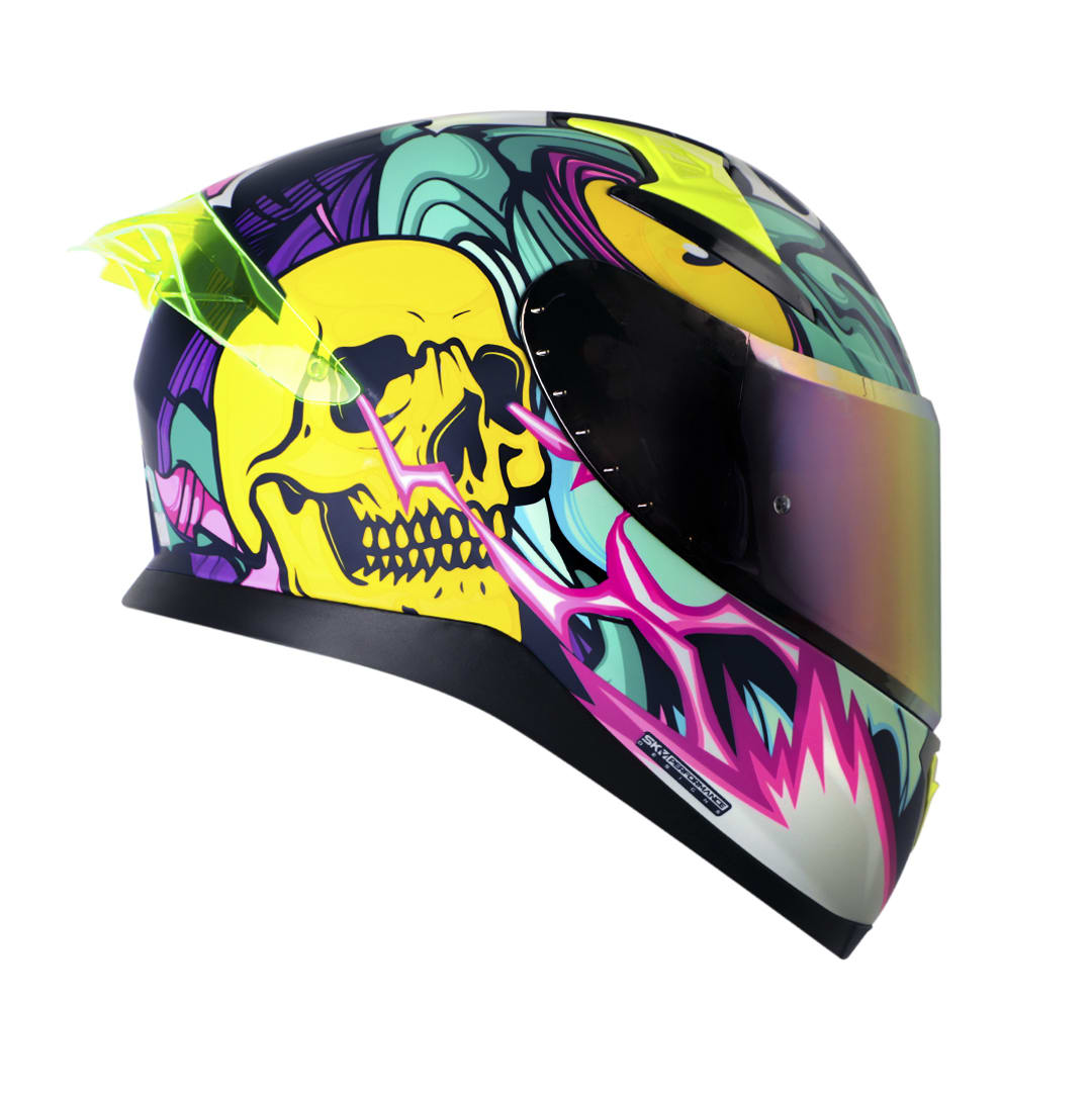 Casco moto shaft pro 612dv the abisal az mr integral con sun visor