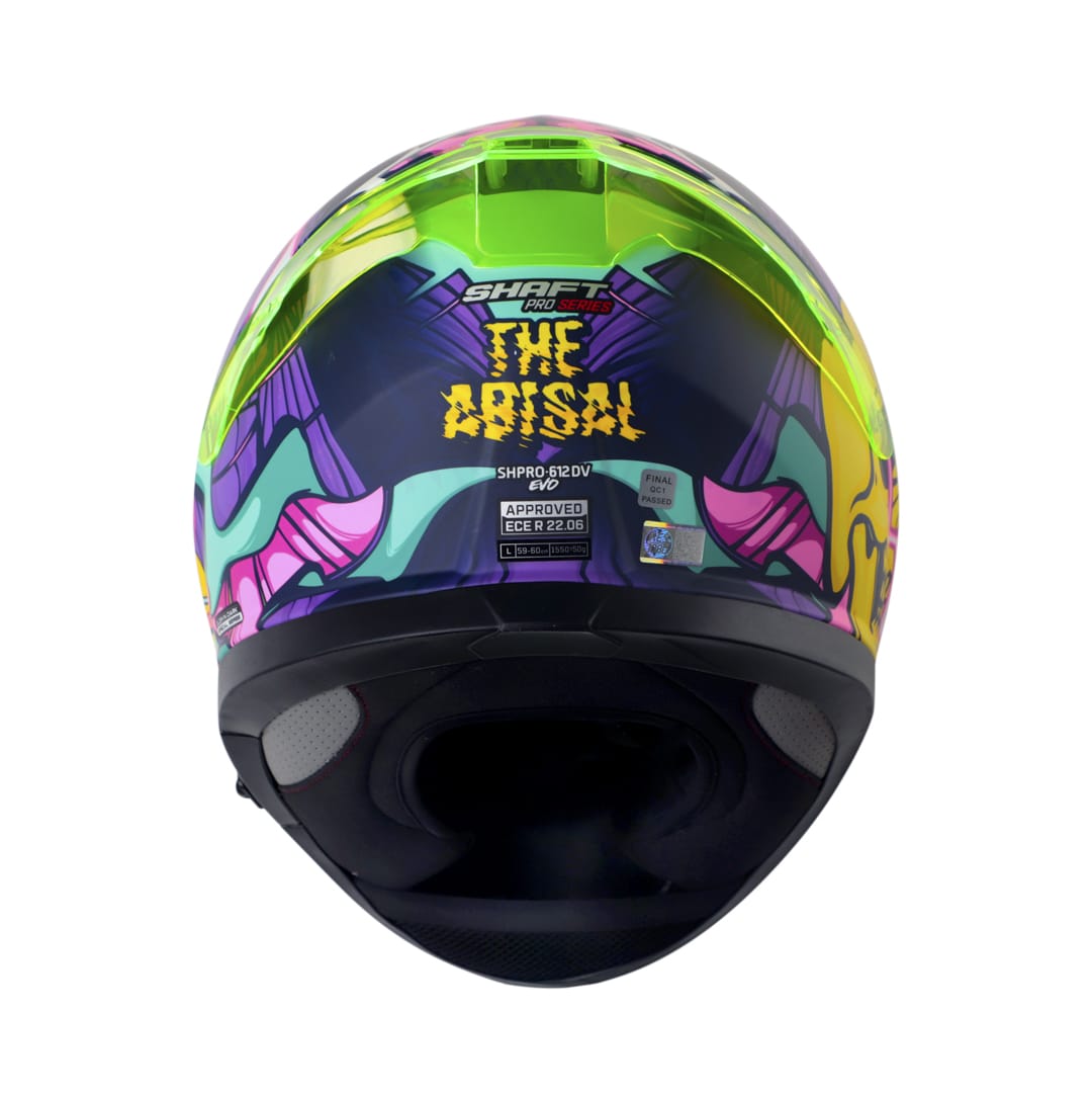 Casco moto shaft pro 612dv the abisal az mr integral con sun visor