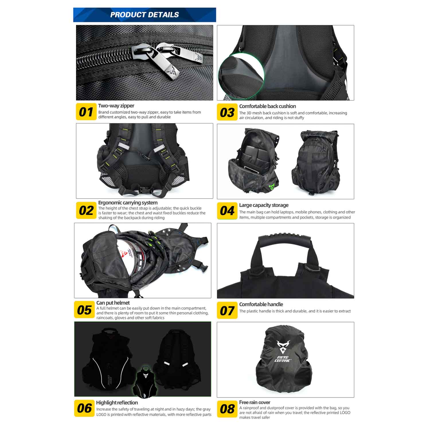 Mochila para moto Motocentric 11-MC-0099 | OXS
