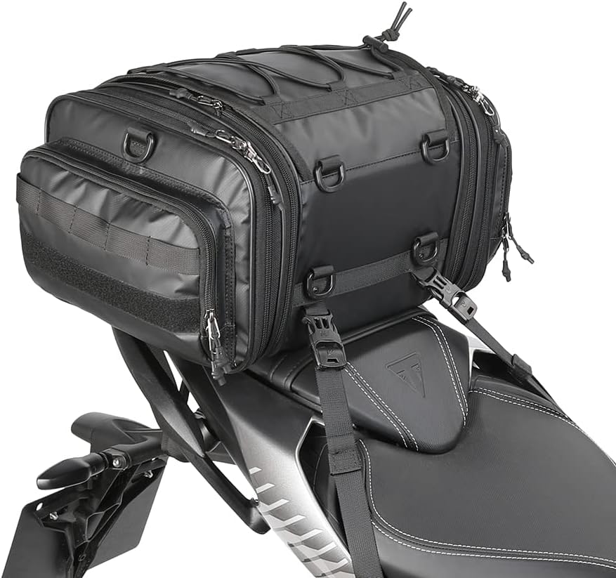 Bolso de cola para moto Rhinowalk MT4026 expandible de 19 a 26