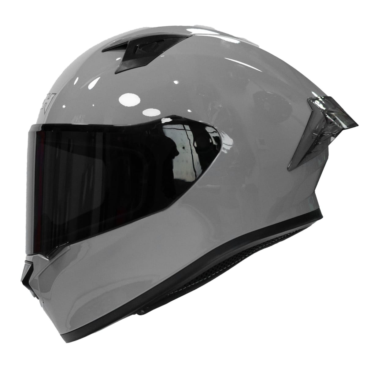 Casco moto ich 503 solid gris nardo sm integral certificación dot