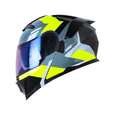 Casco Moto Hro 3440dv filo ng am.n Abatible Sun Visor Certificación Dot1