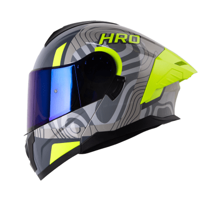 Casco moto hro 3480dv terral gr gr abatible con sun visor dot