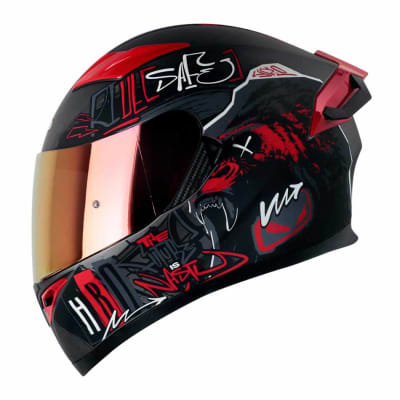 Casco moto hro 514dv grunge rj integral sun visor