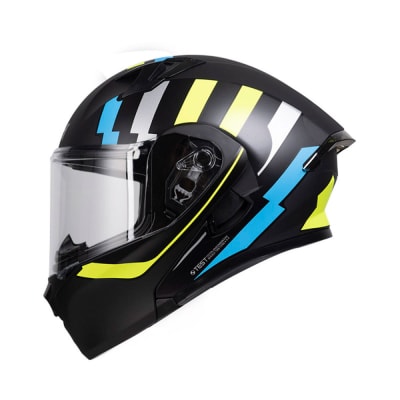 Casco moto ich 3120 knock am.n abatible con sun visor certificación dot