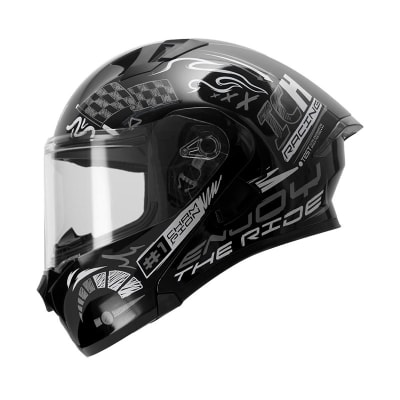 Casco moto ich 3120 track gr abatible con sun visor certificación dot 3cv