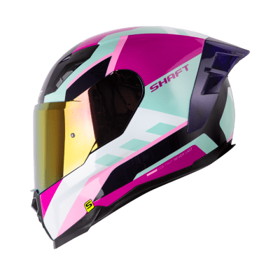 Casco moto shaft 562r born turq fc integral