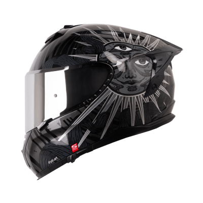 Casco moto integral shaft pro 610dv eclipse edición limitada artistas1