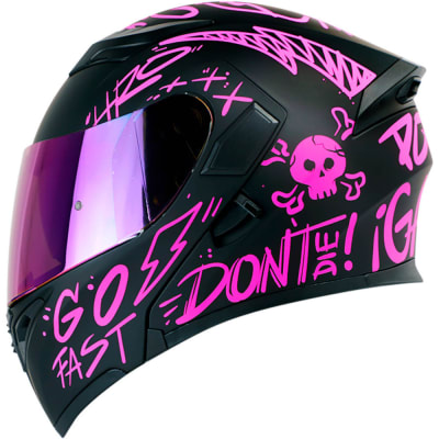 Casco Moto Hro 3400dv handwrite fc ir.mr.cl Abatible Sun Visor Certificación Dot