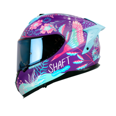 Casco moto Shaft pro 610dv evo bloom mr az.candy ir.az integral