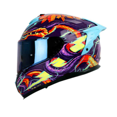 Casco moto Shaft pro 610dv evo fire thunder mr ir.az