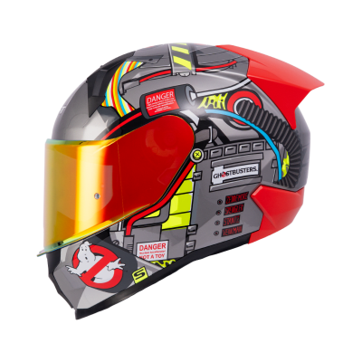 Casco moto shaft 560 evo proton pack gr.met rj edicion limitada caza fantasmas